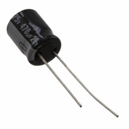 1 pcs : UVR1E471MPD - CAP ALUM 470UF 20% 25V RADIAL