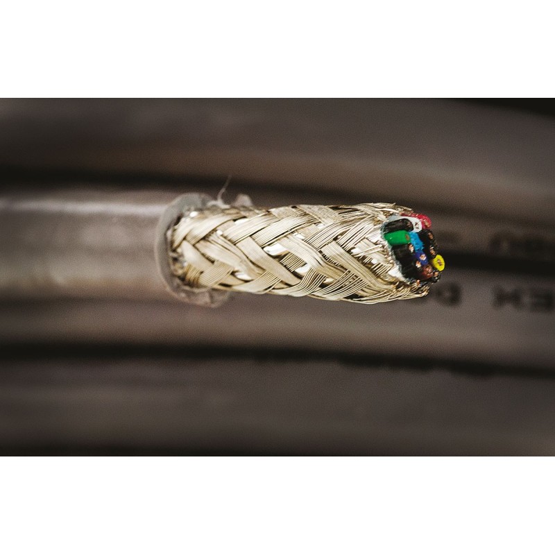 1 Reel of 30 M - Alpha Wire Twisted Pair Data Cable, 6 Pairs, 0.2 mm², 12 Cores, 24 AWG, Screened, 30m, Grey Sheath