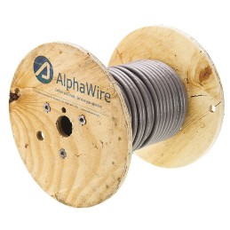 1 Reel of 30 M - Alpha Wire Twisted Pair Data Cable, 6 Pairs, 0.2 mm², 12 Cores, 24 AWG, Screened, 30m, Grey Sheath
