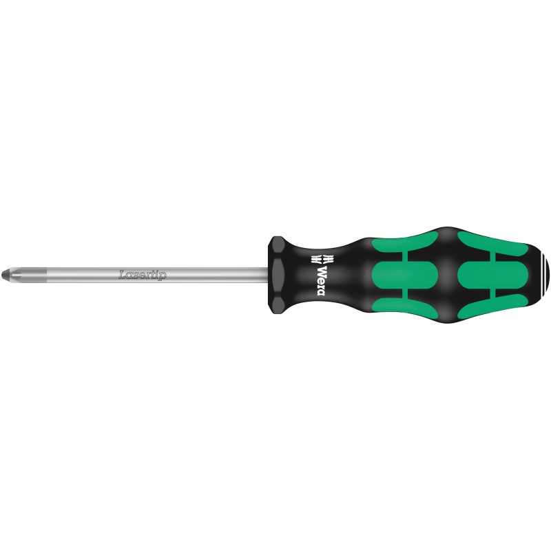 1 pcs - Wera Pozidriv Screwdriver, PZ2 Tip, 100 mm Blade