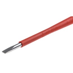 1 pcs - Wera Slotted Insulated Screwdriver, 3 x 0.5 mm Tip, 80 mm Blade, VDE/1000V, 161 mm Overall