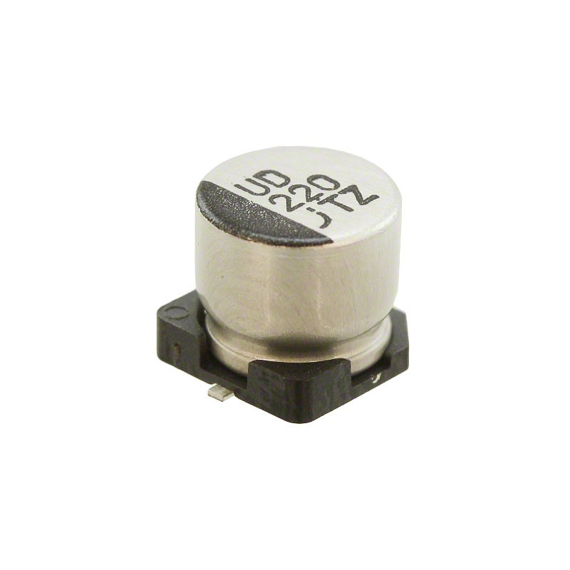 1 pcs : 6.3TZV220M6.3X6.1 - CAP ALUM 220UF 20% 6.3V SMD