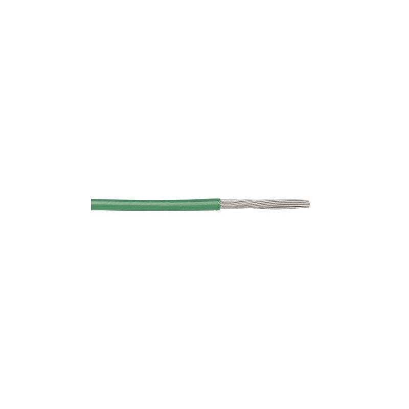 1 Reel of 304 M - Alpha Wire Green 1.32 mm² Hook Up Wire, 16 AWG, 26/0.25 mm, 305m, PVC Insulation