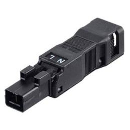 5 pcs - Wago 890 Series WINSTA MINI Plug, 2-Pole, Male, 2-Way, Cable Mount, 16A
