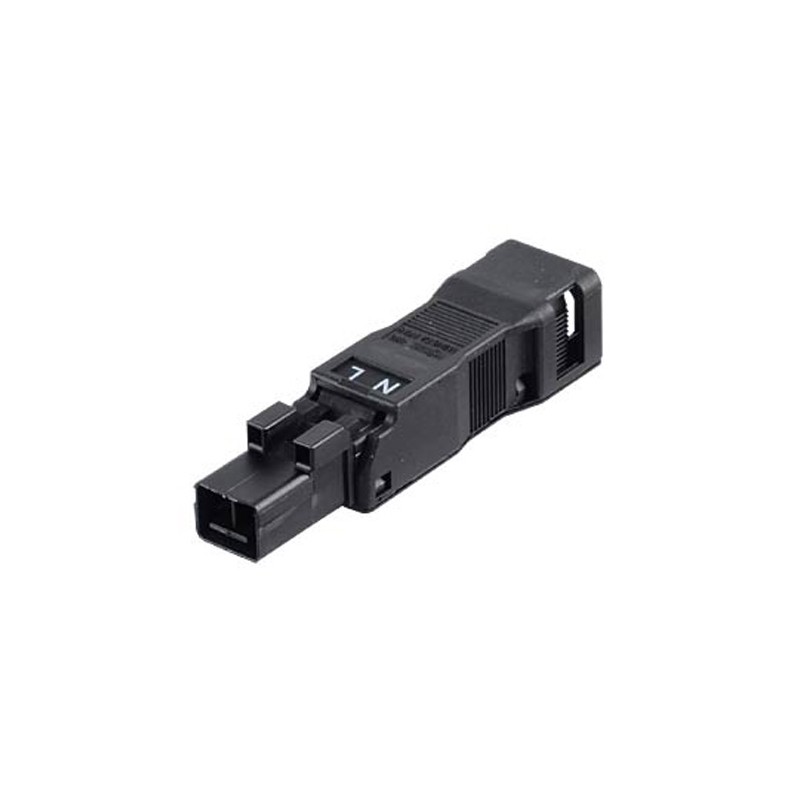 5 pcs - Wago 890 Series WINSTA MINI Plug, 2-Pole, Male, 2-Way, Cable Mount, 16A