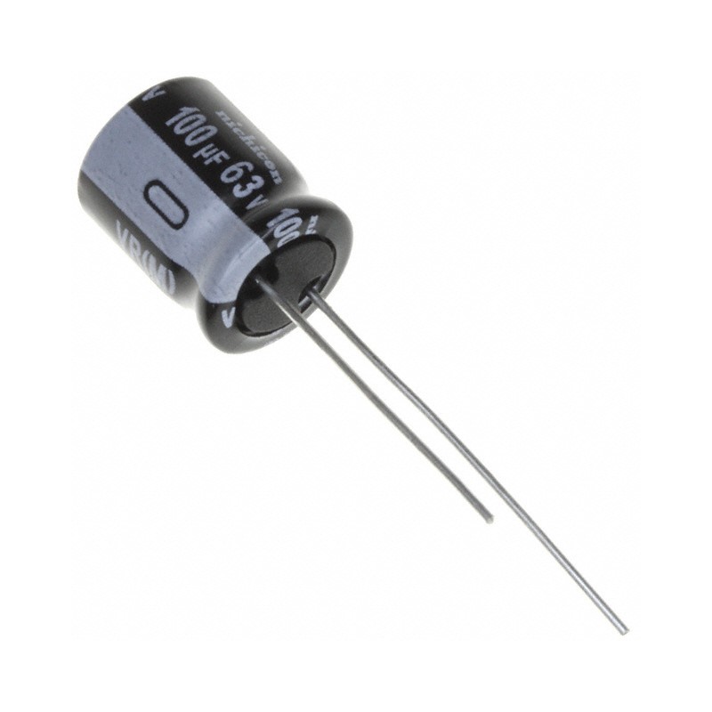 1 pcs : UVR1J101MPD - CAP ALUM 100UF 20% 63V RADIAL