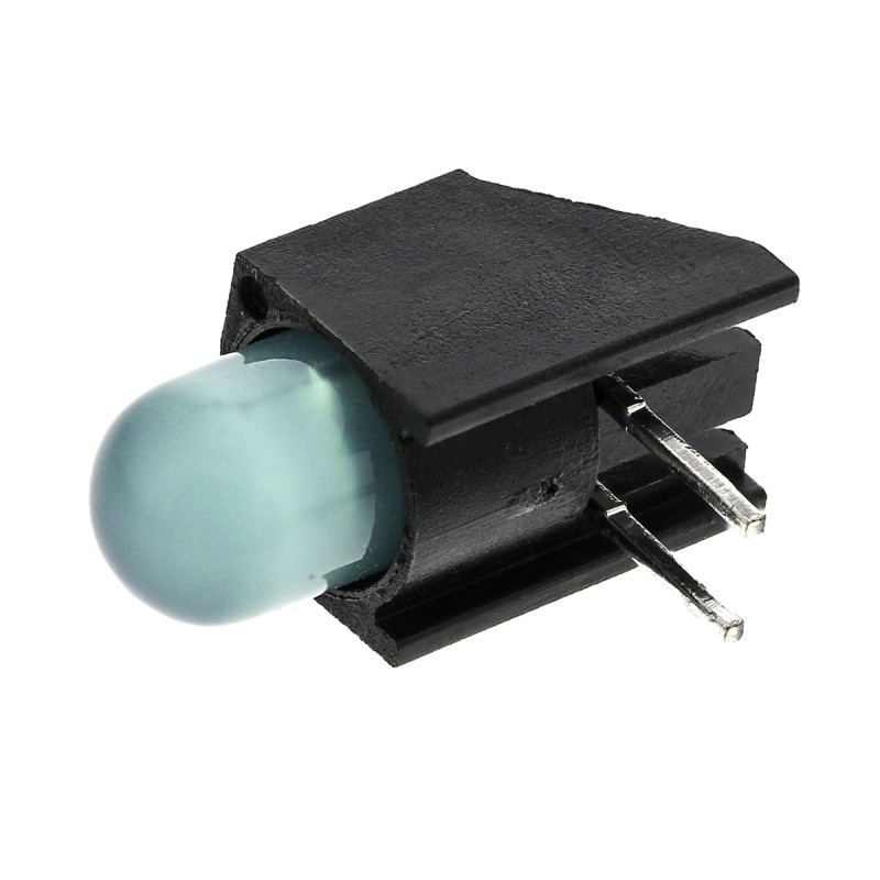 1 pcs - Dialight 550-1307F, Green Right Angle PCB LED Indicator, Through Hole 1.8 V