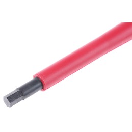 1 pcs - Bahco Hexagon Screwdriver, 4 mm Tip, 150 mm Blade, VDE/1000V, 197 mm Overall
