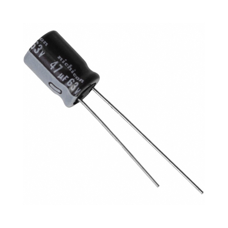 1 pcs : UPM1J470MPD1TD - CAP ALUM 47UF 20% 63V RADIAL