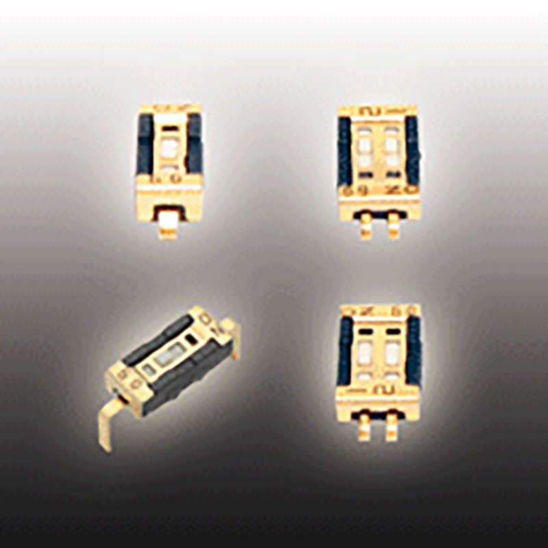 2 pcs - Copal Electronics Surface Mount DIP Switch SPST 100 (Non-Switching) mA, 100 (Switching) mA Slide
