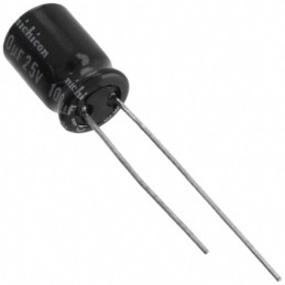 1 pcs : UVP1E101MPD - CAP ALUM 100UF 20% 25V RADIAL