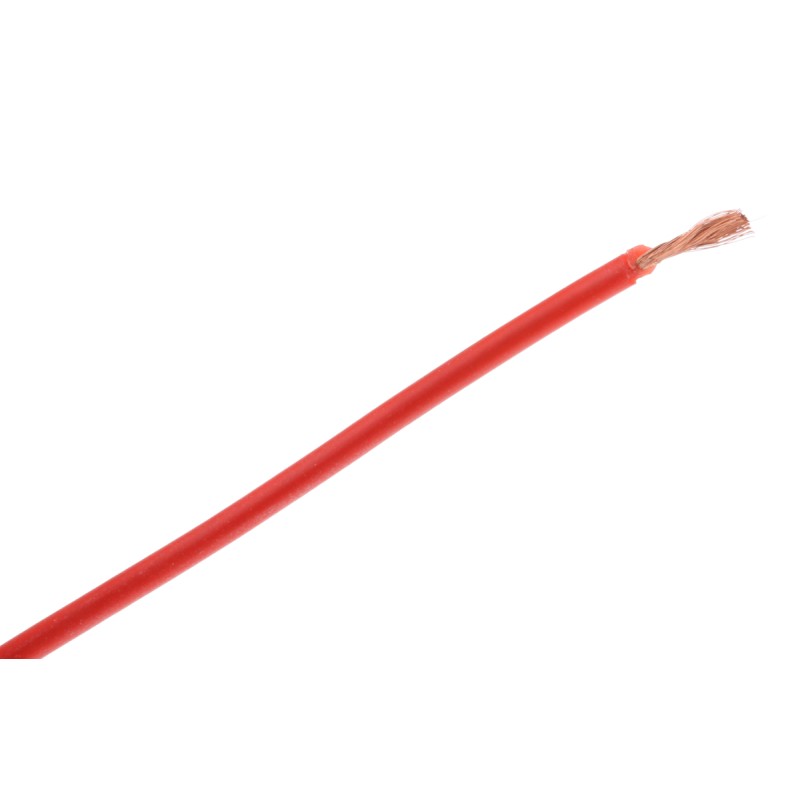 1 Reel of 5 M - Hew Heinz Eilentropp Red 0.26 mm² Hook Up Wire, 23 AWG, 130/0.05 mm, 5m, Silicone Insulation
