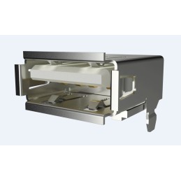 5 pcs - Amphenol ICC Straight, SMT, Socket Type A 2.0 USB Connector