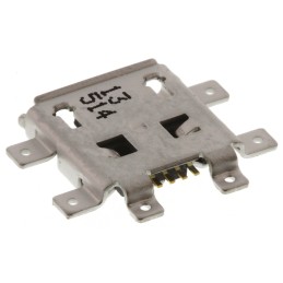 5 pcs - Molex Right Angle, SMT, Socket Type B 2.0 USB Connector
