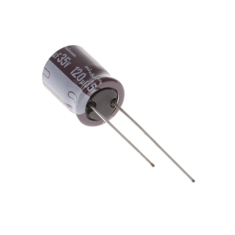 1 pcs : UPM1V121MPD6 - CAP ALUM 120UF 20% 35V RADIAL