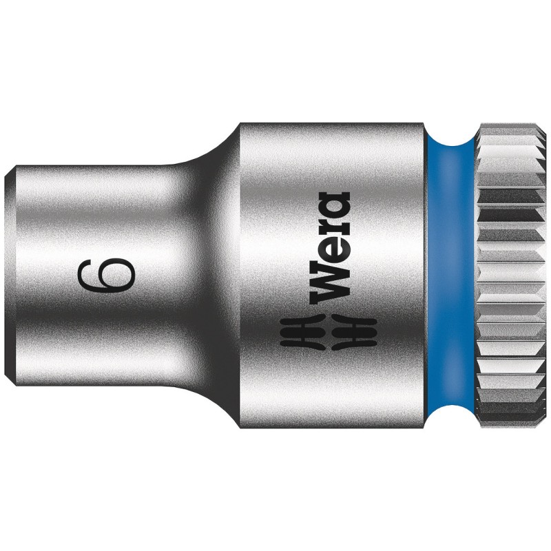 1 pcs - Wera 1/4 in Drive 6mm Standard Socket, 6 point, 23 mm Overall Length