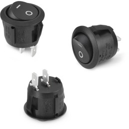 2 pcs - Wurth Elektronik SPST, On-None-Off Rocker Switch Panel Mount