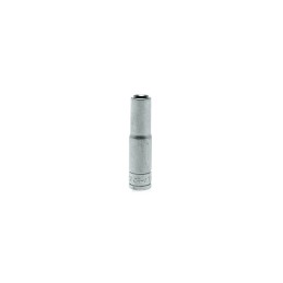 1 pcs - Teng Tools 1/4 in Drive 7mm Deep Socket, 6 point, 49.5 mm Overall Length