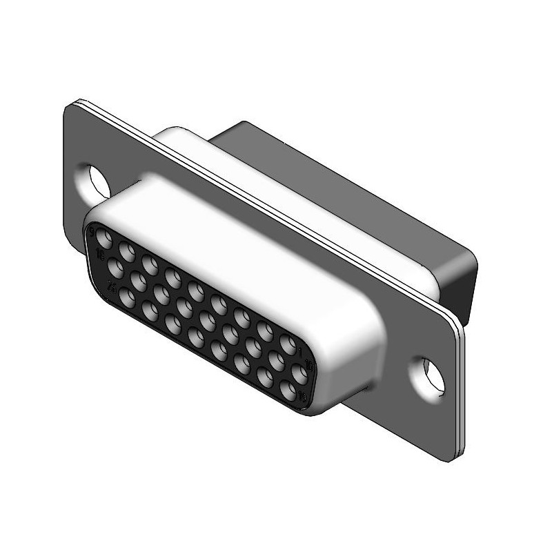 5 pcs - FCT from Molex 173113 26 Way Panel Mount D-sub Connector Socket, 1.98mm Pitch, with 4-40 Screw Locks