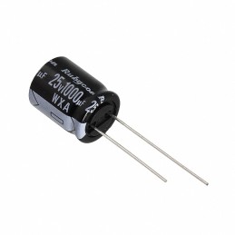 1 pcs : 25WXA1000MEFC12.5X16 - CAP ALUM 1000UF 20% 25V RADIAL