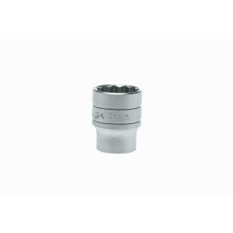 1 pcs - Teng Tools 1/2 in Drive 24mm Standard Socket, 12 point, 40 mm Overall Length