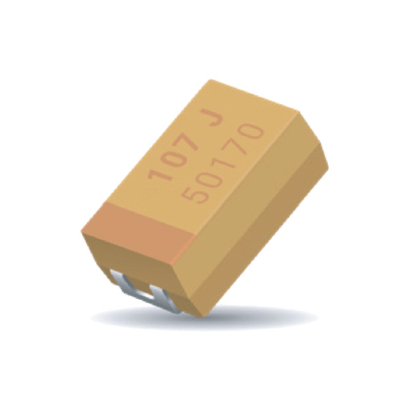 1 pcs : TCMIE475BT - TANT 20% 25V 4.7UF B CASE STD