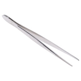 1 pcs - Bernstein 120 mm, Nickel Plated Steel, Narrow Pointed, Serrated, Tweezers