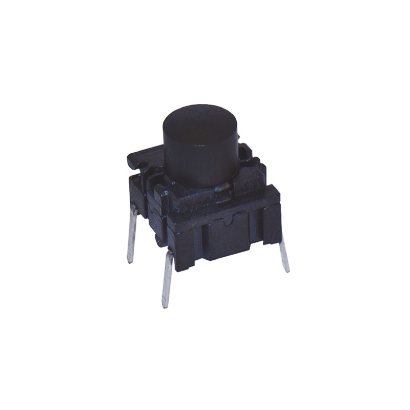 2 pcs - IP67 Black Cap Tactile Switch, SPST 50 mA @ 24 V dc