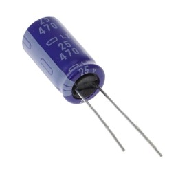 1 pcs : ELXY250ETD471MJ20S - CAP ALUM 470UF 20% 25V RADIAL