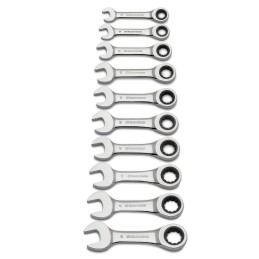 1 pcs - GearWrench 10-Piece Spanner Set, 10 - 19 mm