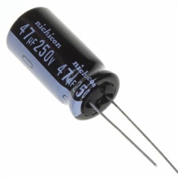 1 pcs : UVZ2E470MHD - CAP ALUM 47UF 20% 250V RADIAL