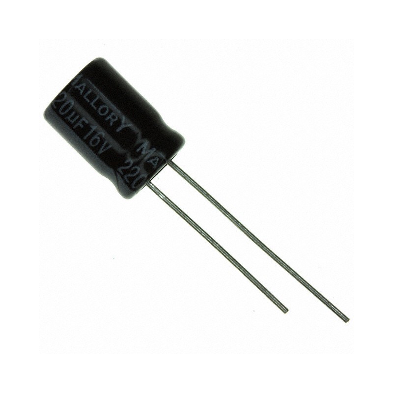 1 pcs : SK221M025ST - CAP ALUM 220UF 20% 25V RADIAL