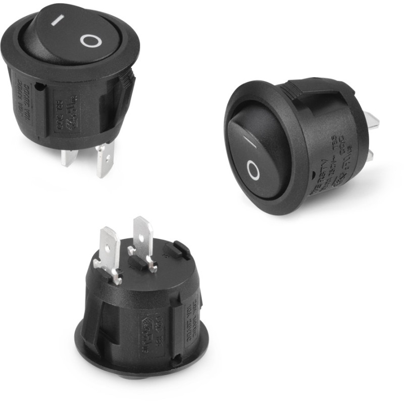 2 pcs - Wurth Elektronik SPST, On-None-Off Rocker Switch Panel Mount