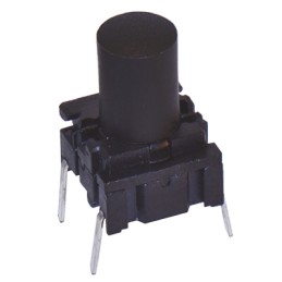 2 pcs - IP67 Black Cap Tactile Switch, SPST 50 mA @ 24 V dc