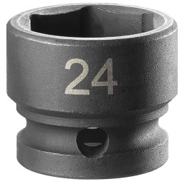 1 pcs - Facom 24mm, 1/2 in Drive Impact Socket Stubby Impact Socket, 28 mm length
