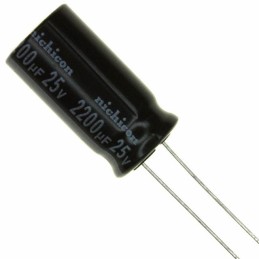 1 pcs : UVZ1E222MHD - CAP ALUM 2200UF 20% 25V RADIAL