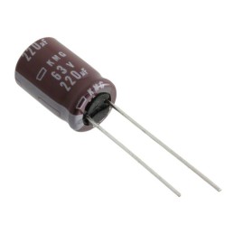 1 pcs : EKMG630ETD221MJ16S - CAP ALUM 220UF 20% 63V RADIAL