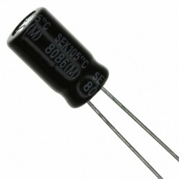 1 pcs : SEK100M100ST - CAP ALUM 10UF 20% 100V RADIAL
