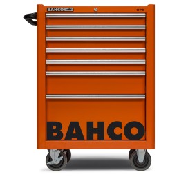 1 pcs - Bahco 7 drawer Stainless Steel (Top) Wheeled Tool Chest, 985mm x 677mm x 501mm