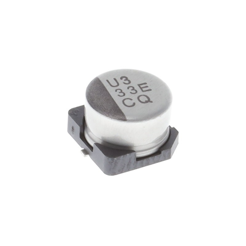 1 pcs : UCQ1E330MCL1GB - CAP ALUM 33UF 20% 25V SMD