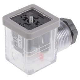 5 pcs - RS PRO 3P+E DIN 43650 A, Female Solenoid Connector, with Indicator Light, 24 V dc Voltage