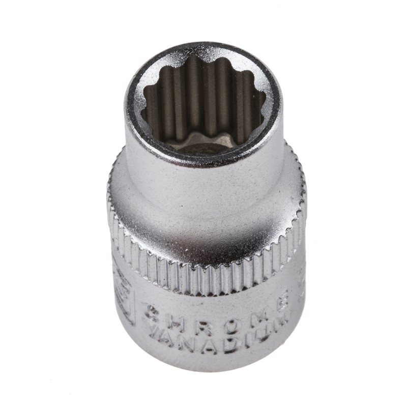 1 pcs - RS PRO 3/8 in Drive 9mm Standard Socket, 12 point