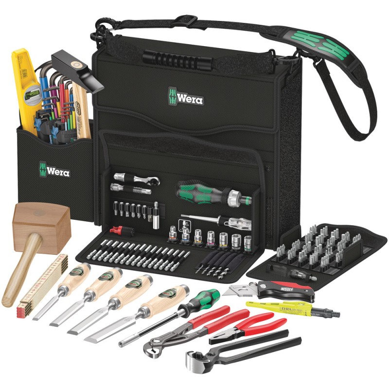 1 pcs - Wera 134 Piece Wera 2go H 1 tool set for wood applications Tool Kit with Bag