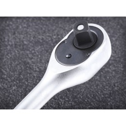 1 pcs - RS PRO 32-Piece Metric 1/2 in Deep Socket/Standard Socket Set with Ratchet, 6 point, 12 point