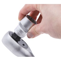 1 pcs - RS PRO 32-Piece Metric 1/2 in Deep Socket/Standard Socket Set with Ratchet, 6 point, 12 point