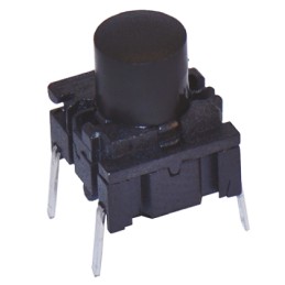 2 pcs - IP67 Black Cap Tactile Switch, SPST 50 mA @ 24 V dc