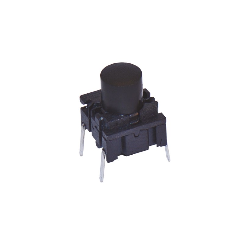 2 pcs - IP67 Black Cap Tactile Switch, SPST 50 mA @ 24 V dc