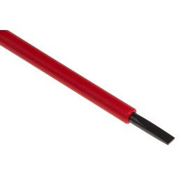 1 pcs - Bahco Slotted Screwdriver, 4 x 0.8 mm Tip, 100 mm Blade, VDE/1000V, 222 mm Overall