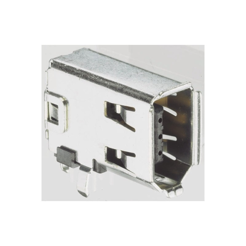 5 pcs - TE Connectivity 6 Way Right Angle Through Hole Firewire Connector, Socket