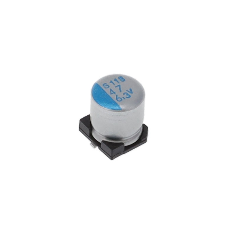 1 pcs : APXS6R3ARA470ME61G - CAP ALUM POLY 47UF 20% 6.3V SMD